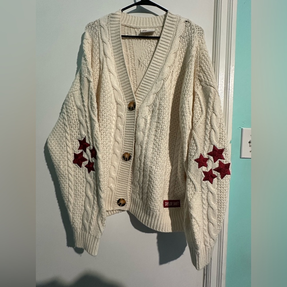 Taylor Swift official RED cardigan. Not available on website. Never worn, XL/2XL